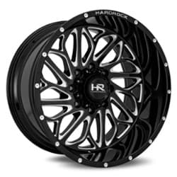 Hardrock Offroad H508 BlackTop Xposed 20x10 5x127 -19 ET 78.1 CB Gloss Black Milled