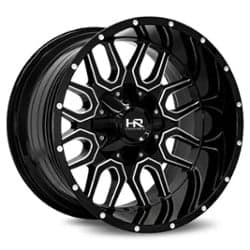 Hardrock Offroad H709 Commander 20x12 5x127/5x139.7 -51 ET 87 CB Gloss Black Milled