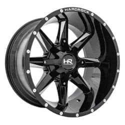 Hardrock Offroad H703 Hardcore 20x12 6x135/6x139.7 -44 ET 108 CB Gloss Black Milled