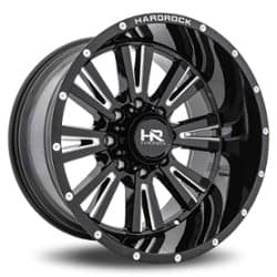 Hardrock Offroad Spine Xposed 24x12 5x127 -44 ET 78.1 CB Gloss Black Milled