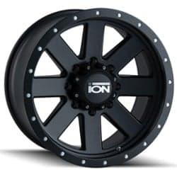 Ion Alloy 134 20x9 6x139.7 0 ET 106 CB Matte Black W/Matte Black Beadlock