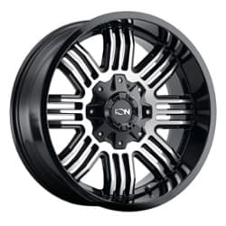 Ion Alloy 144 17x9 8x170 -12 ET 125.2 CB Black/Machined