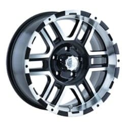 Ion Alloy 179 16x8 5x114.3 10 ET 83.8 CB Black W/Machined Face