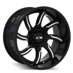 Ion Alloy 151 20x9 8x170 0 ET 125.2 CB Gloss Black Milled