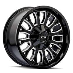 Ion Alloy 152 20x9 5x127/5x139.7 0 ET 87.1 CB Gloss Black Milled