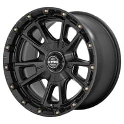 KMC KM100 Sync 17x9 5x127/5x139.7 -12 ET 78.1 CB Satin Black