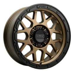 KMC KM535 Grenade Offroad 17x9 6x114.3 18 ET 66.1 CB Matte Bronze Matte Black Lip