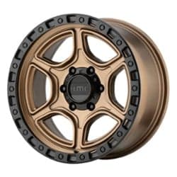 KMC KM539 Portal 16x8 5x150 -6 ET 106.3 CB Satin Bronze Satin Black Lip