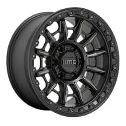 KMC KM547 Carnage 16x8 6x139.7 0 ET 106.1 CB Satin Black With Gray Tint