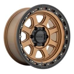 KMC KM548 Chase 20x9 8x180 0 ET 124.2 CB Matte Bronze With Black Lip