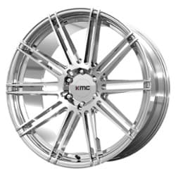 KMC KM707 Channel 24x9.5 6x135 30 ET 87.1 CB Chrome