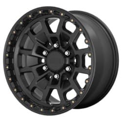 KMC KM718 Summit 16x8 6x120 0 ET 66.9 CB Satin Black