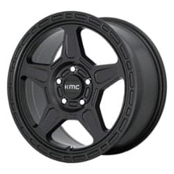 KMC KM721 Alpine 17x8 5x127 38 ET 71.5 CB Satin Black