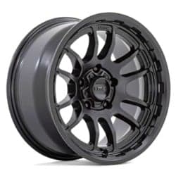 KMC KM727 Wrath 17x8.5 5x127 -10 ET 71.5 CB Satin Black