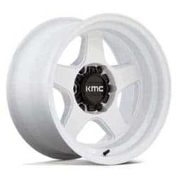 KMC KM728 Lobo 17x8.5 6x114.3 18 ET 66.1 CB Gloss White