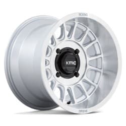 KMC UTV KS138 Impact 15x7 4x156 10 ET 115.1 CB Silver w/Machined Face