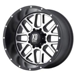 XD Series XD820 Grenade 18x8 5x160 48 ET 65.1 CB Satin Black w/Machined Face