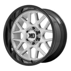 XD Series XD849 Grenade 2 20x10 5x127 -18 ET 71.5 CB Brushed Milled with Gloss Black Lip