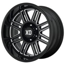 XD Series XD850 Cage 20x10 5x127 -18 ET 71.5 CB Gloss Black Milled