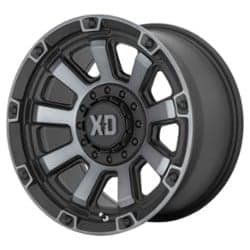 XD Series XD852 Gauntlet 17x9 6x135/6x139.7 0 ET 106.1 CB Satin Black with Gray Tint