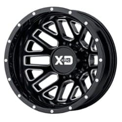 XD Series XD843 Grenade Dually Rear 17x6.5 8x210 -155 ET 154.3 CB Gloss Black Milled