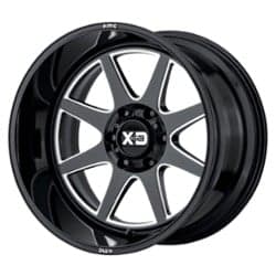 XD Series XD844 Pike 22x12 8x165.1 -44 ET 125.5 CB Gloss Black Milled