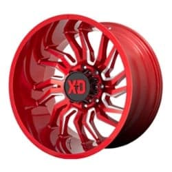 XD Series XD858 Tension 22x10 6x135 -18 ET 87.1 CB Red Milled