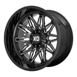 XD Series XD859 Gunner 22x10 5x127/5x139.7 -18 ET 78.1 CB Gloss Black Milled