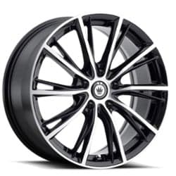 Konig Impression 16x7.5 5x105 40 ET 73.1 CB Gloss Black w/Machined Face