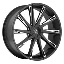 Kraze KR144 Swagg 24x9.5 5x127/5x139.7 18 ET 87 CB Gloss Black Milled