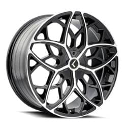 Kraze KR184 Ricochet 22x8.5 5x112/5x114.3 38 ET 72.56 CB Black Machined