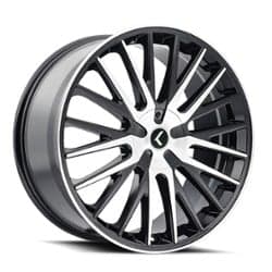 Kraze KR185 Double Down 20x8.5 5x112/5x120 38 ET 73 CB Black Machined