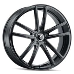 Kraze KR190 Lusso 17x8 5x108 38 ET 63.5 CB Black Machined