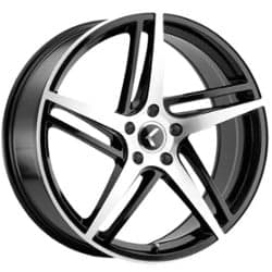 Kraze KR195 Milano 17x8 5x112 38 ET 66.6 CB Black Machined