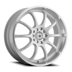 Konig Lightning 15x7 4x100 38 ET 73.1 CB White/Machine Lip