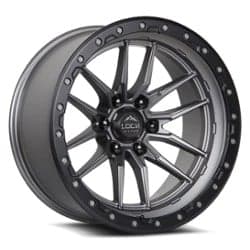 Lock Off-Road Krawler 17x9 6x139.7 1 ET 106.2 CB Matte Gray