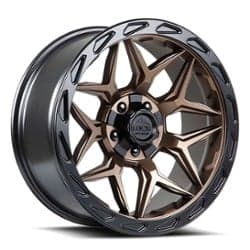 Lock Off-Road Matrix 17x9 5x127/5x139.7 -12 ET 87.1 CB Matte Bronze w/ Matte Black Ring