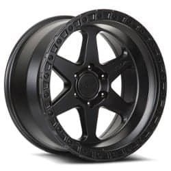 Lock Off-Road Olympus 17x9 5x127 -12 ET 71.5 CB Matte Black w/Matte Black Ring