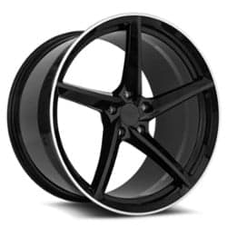 MRR Forged F25 Left 20x10 5x120 30 ET 66.9 CB Black Machined Lip