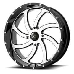 MSA Offroad M36 Switch 18x7 4x156 0 ET 132 CB Machined Gloss Black