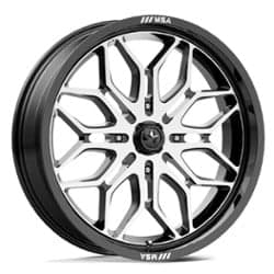 MSA Offroad M47 Sniper 18x7 4x156 10 ET 115.1 CB Gloss Black Machined