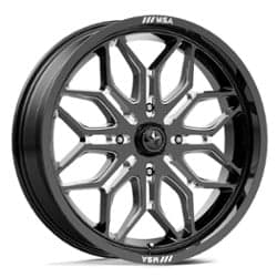 MSA Offroad M47 Sniper 18x7 4x110 10 ET 86 CB Gloss Black Milled