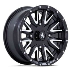 MSA Offroad M49 Creed 24x7 4x156 0 ET 115.1 CB Black Machined