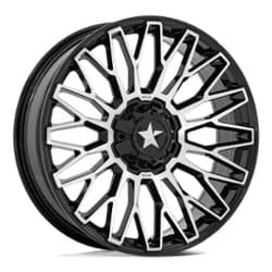 MSA Offroad M50 Clubber 15x7 4x137/4x156 10 ET 110.1 CB Gloss Black Machined