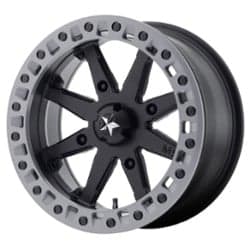 MSA Offroad M31 Lok2 16x7 4x110 0 ET 86 CB Satin Black w/Matte Gray Ring