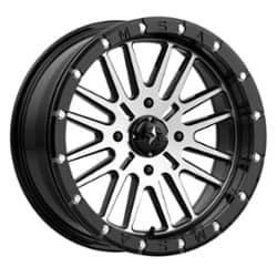 MSA Offroad M37 Brute Beadlock 14x7 4x110 10 ET 86 CB Gloss Black Machined