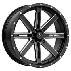 MSA Offroad M41 Boxer 18x7 4x137 10 ET 112 CB Gloss Black Milled