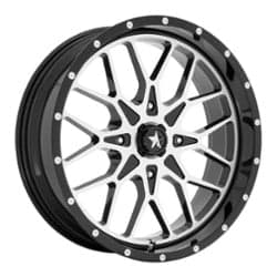 MSA Offroad M45 Portal 18x7 4x110 0 ET 86 CB Gloss Black Machined