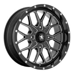 MSA Offroad M45 Portal 22x7 4x137 0 ET 112 CB Gloss Black Milled