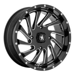 MSA Offroad M46 Blade 22x7 4x156 0 ET 115.1 CB Gloss Black Milled